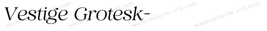Vestige Grotesk字体转换